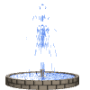 animated sparkling fountain