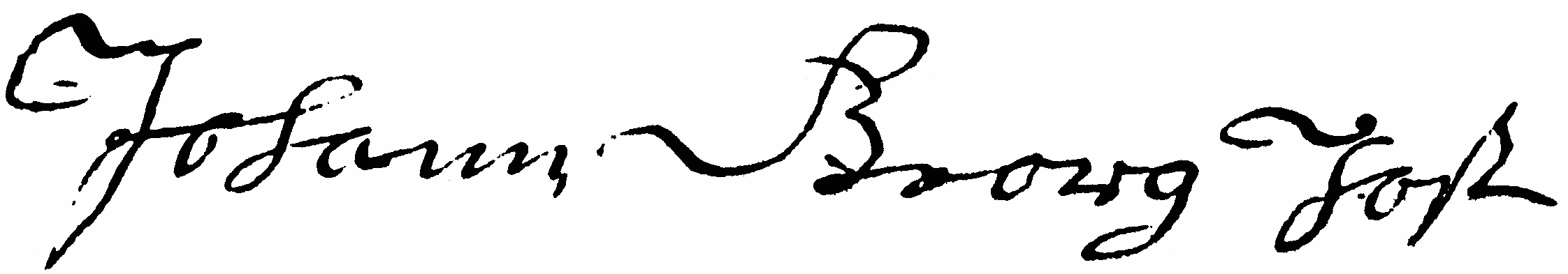 Johann Georg Jost's signature