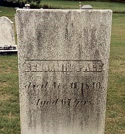 grave of Benjamin Page