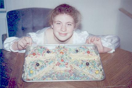Cathi and butterfly cake